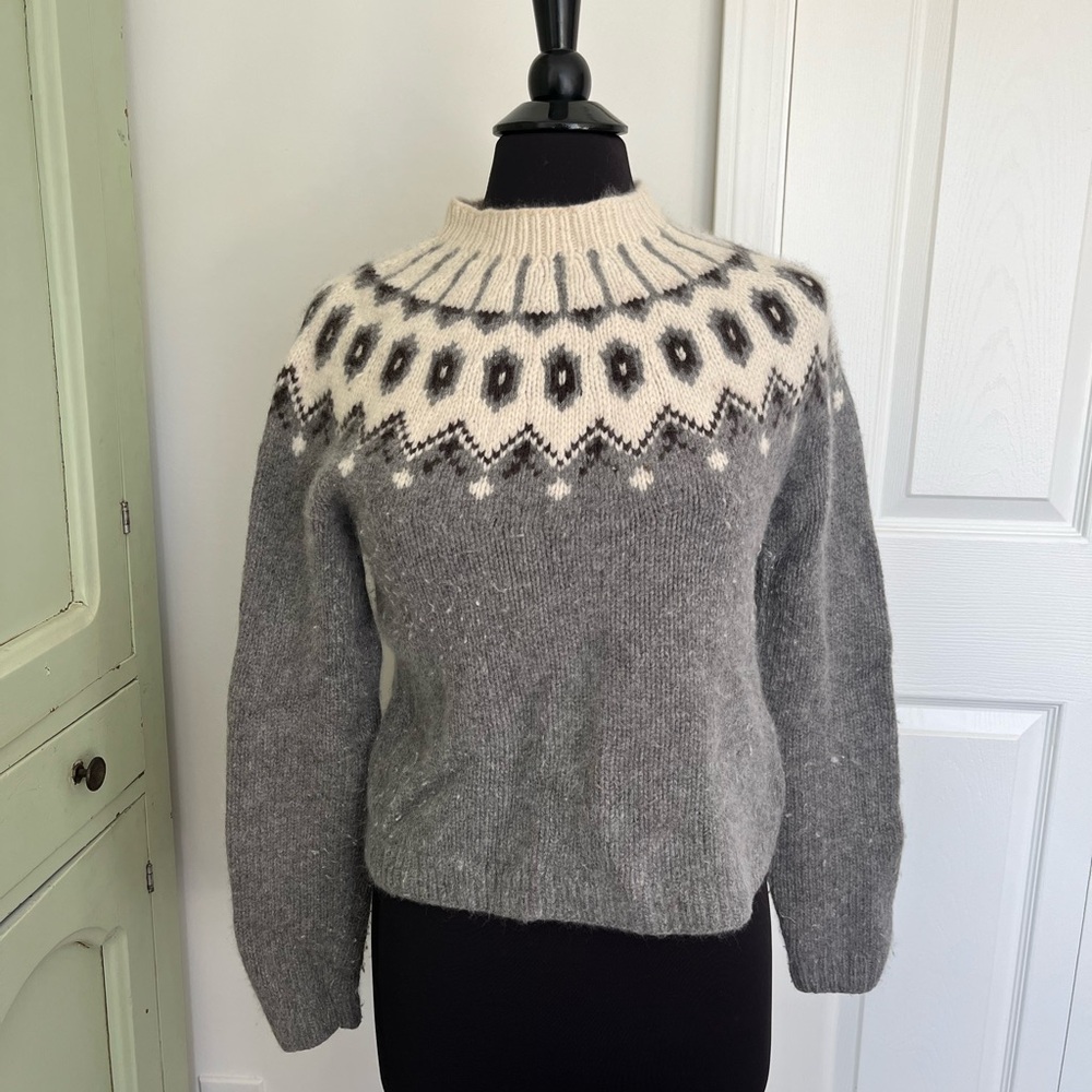 Lauren Ralph Lauren Women’s Wool Angora Handknit Sweater Size S Icelandic Style
